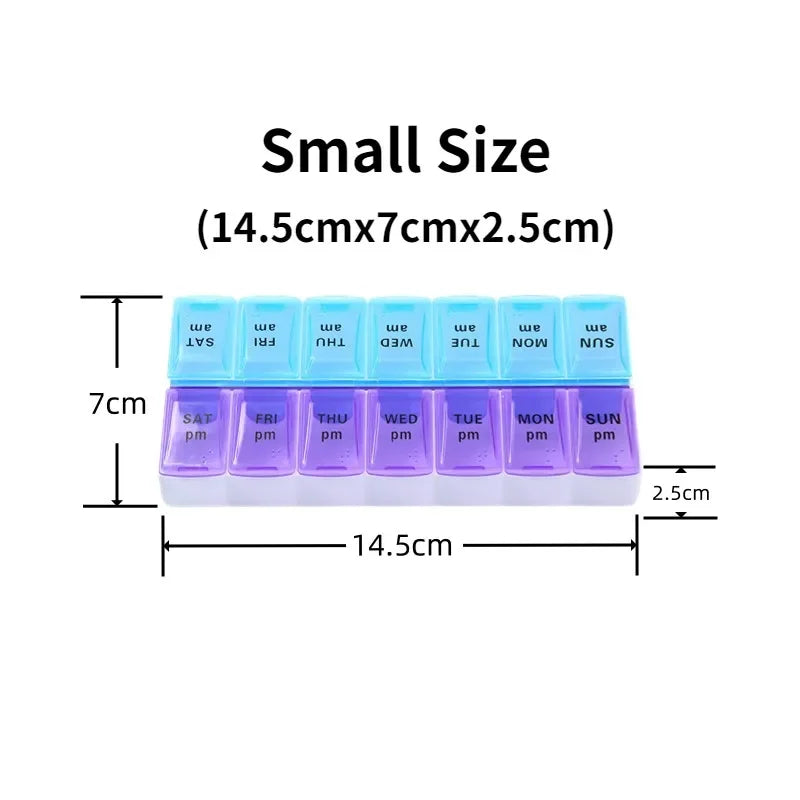 Weekly Travel Pill Case Organizer